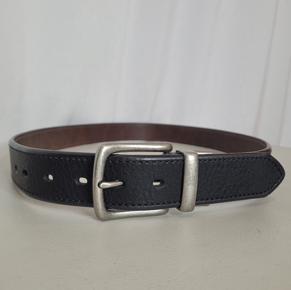 Levi's Men's Reversible Black/Brown Coated Leather Belt - Size XL 42-44 - Picture 1 of 10